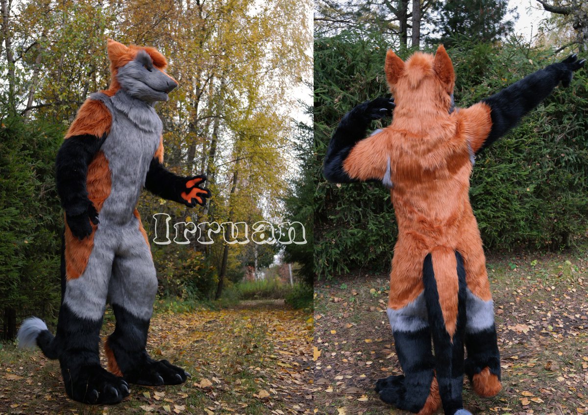 #Sergal Ion not for nothing was born in the #autumn. He has fur is thick and color it with copper :)
#fursuit #irruan