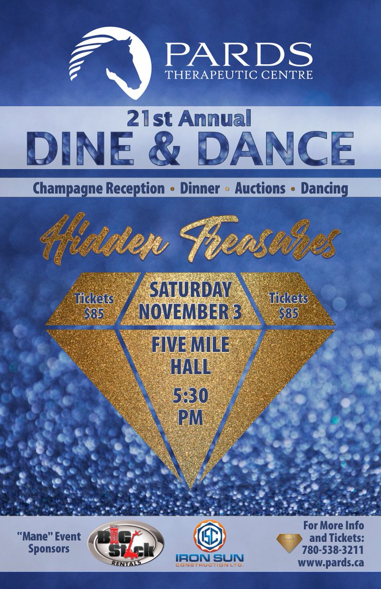 PARDS1984's tweet photo. Join us for PARDS 21st Dine &amp; Dance! Tickets are still only $85 and you can get them at https://t.co/URjPsrlWZa or by calling the PARDS office at 780-538-3211. Don't miss it! https://t.co/xEpvnz1e3X