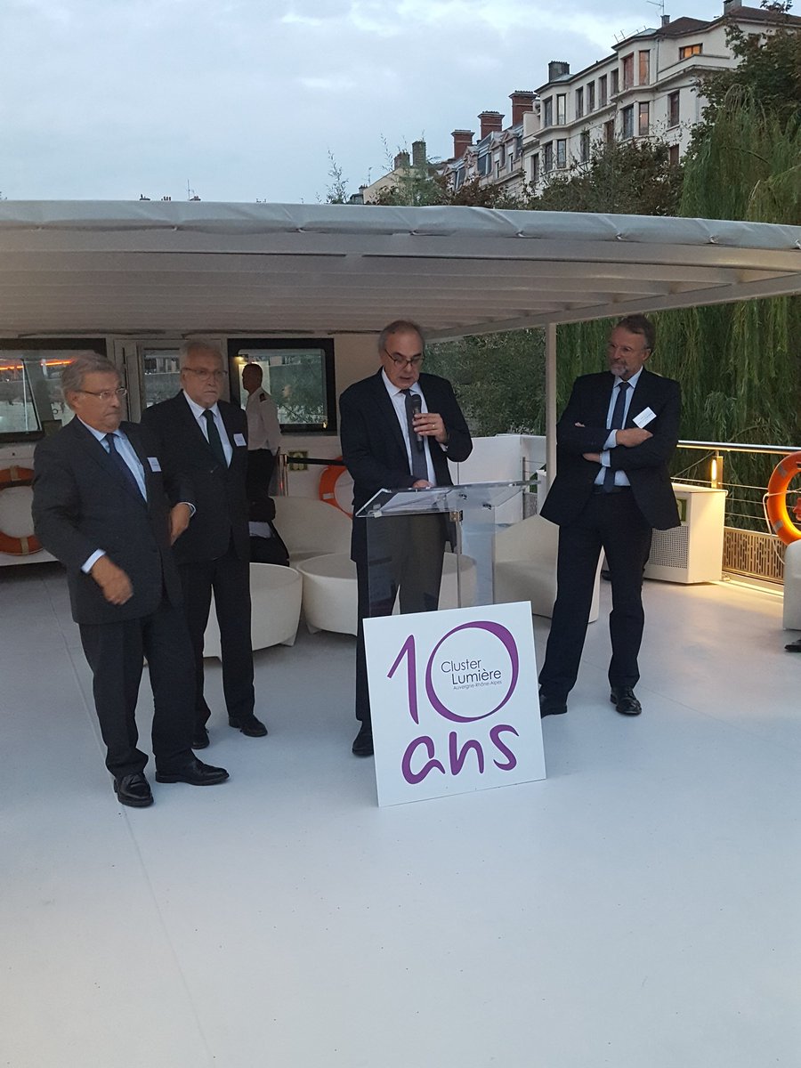 Discours de Philippe Badaroux, président du Cluster Lumière pour les 10 ans du Cluster à Lyon cc <a href="/Clusterlumiere/">Cluster lumière</a>