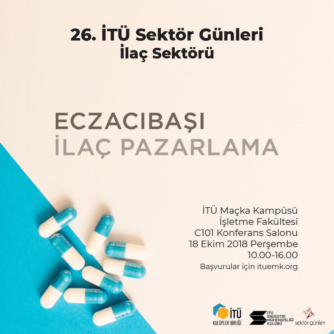İlaç sektörünün devlerini ağırlayacağımız 26. İTÜ Sektör Günleri’nde Eczacıbaşı bizlerle olacak! İlaç sektörünü sektörün lider şirketlerinden öğrenmek istiyorsan hemen kayıt ol!

Kayıt olmak için: ituemk.org