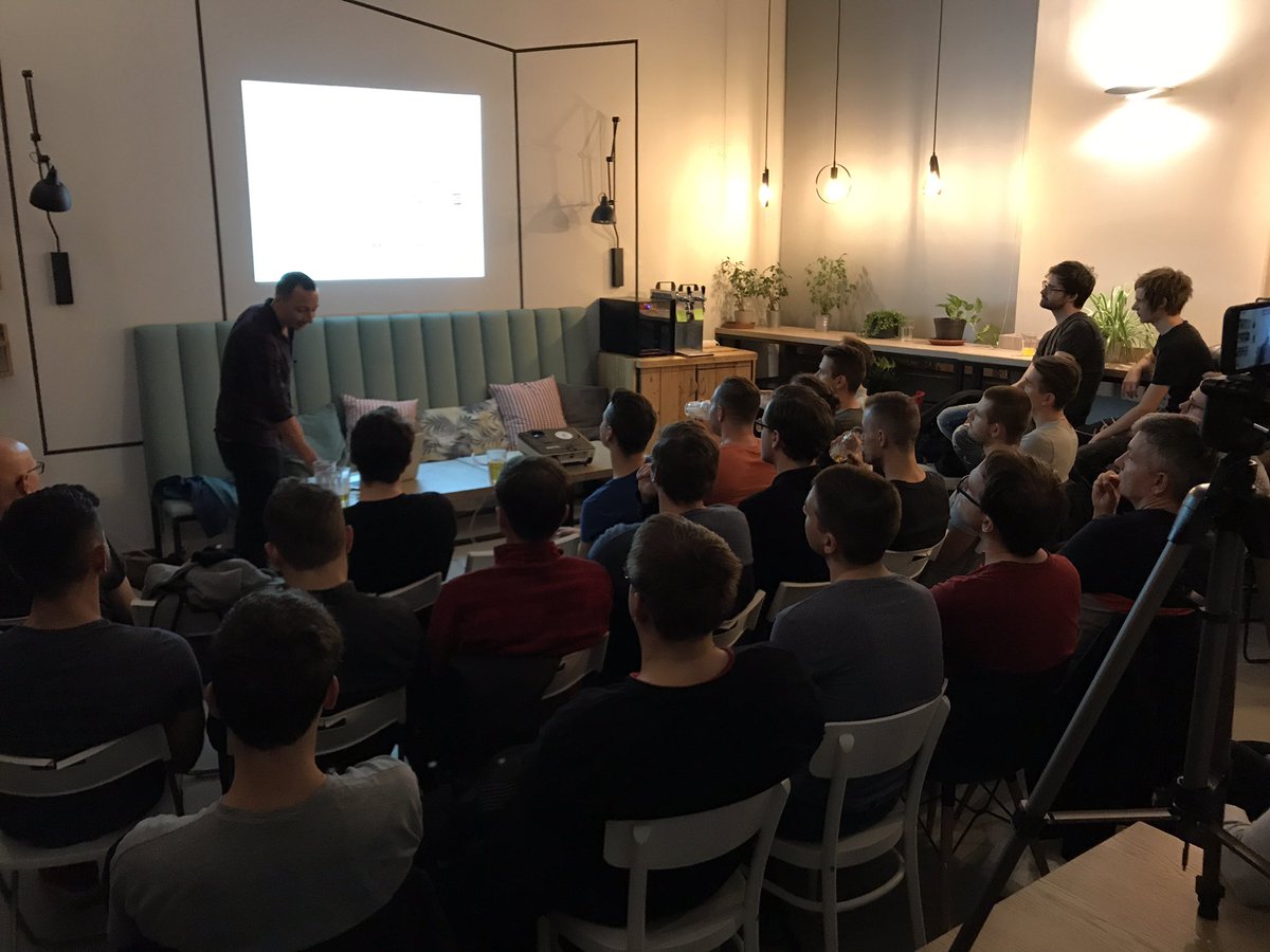 nsbudapest's tweet photo. Mate on stage talking about how life is in the AppStore as an indie developer 📱 https://t.co/xNVdfKzGiF