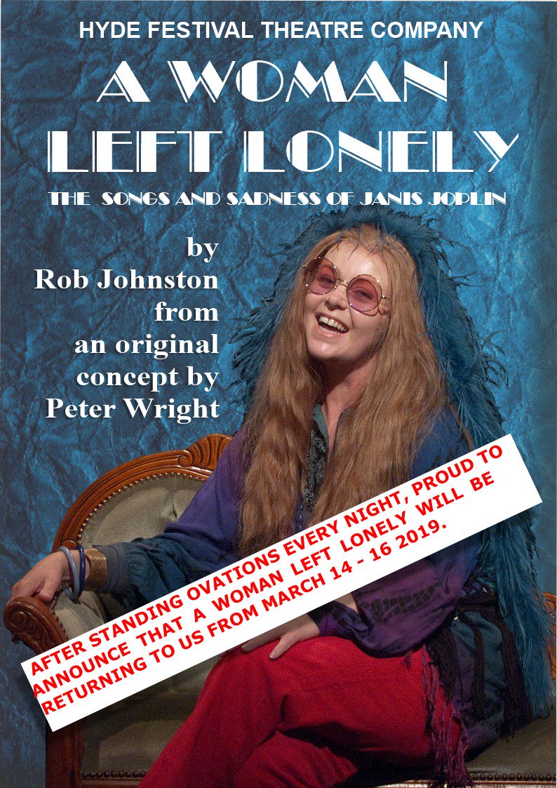 Just to announce that A Woman Left Lonely will be returning to us from March 14 - 16 2019. There were STANDING OVATIONS every night. If you missed it now is your chance to catch it. Ticket info coming soon.