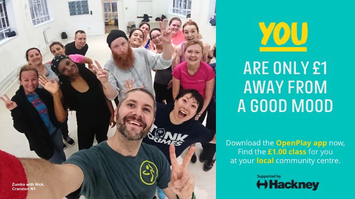 henrymuss's tweet photo. New classes
*Boxing4Men@Geffrye
*FIT&STRONG Women @Geffrye community centre
#WorldMentalHealthDay2018 #onepoundfitness #oneyouphe
@hackneycouncil #WorldMentalHealthAwarenessDay
DOWNLOAD THE OPENPLAY APP & find your fun! https://t.co/EbKTTf26mG