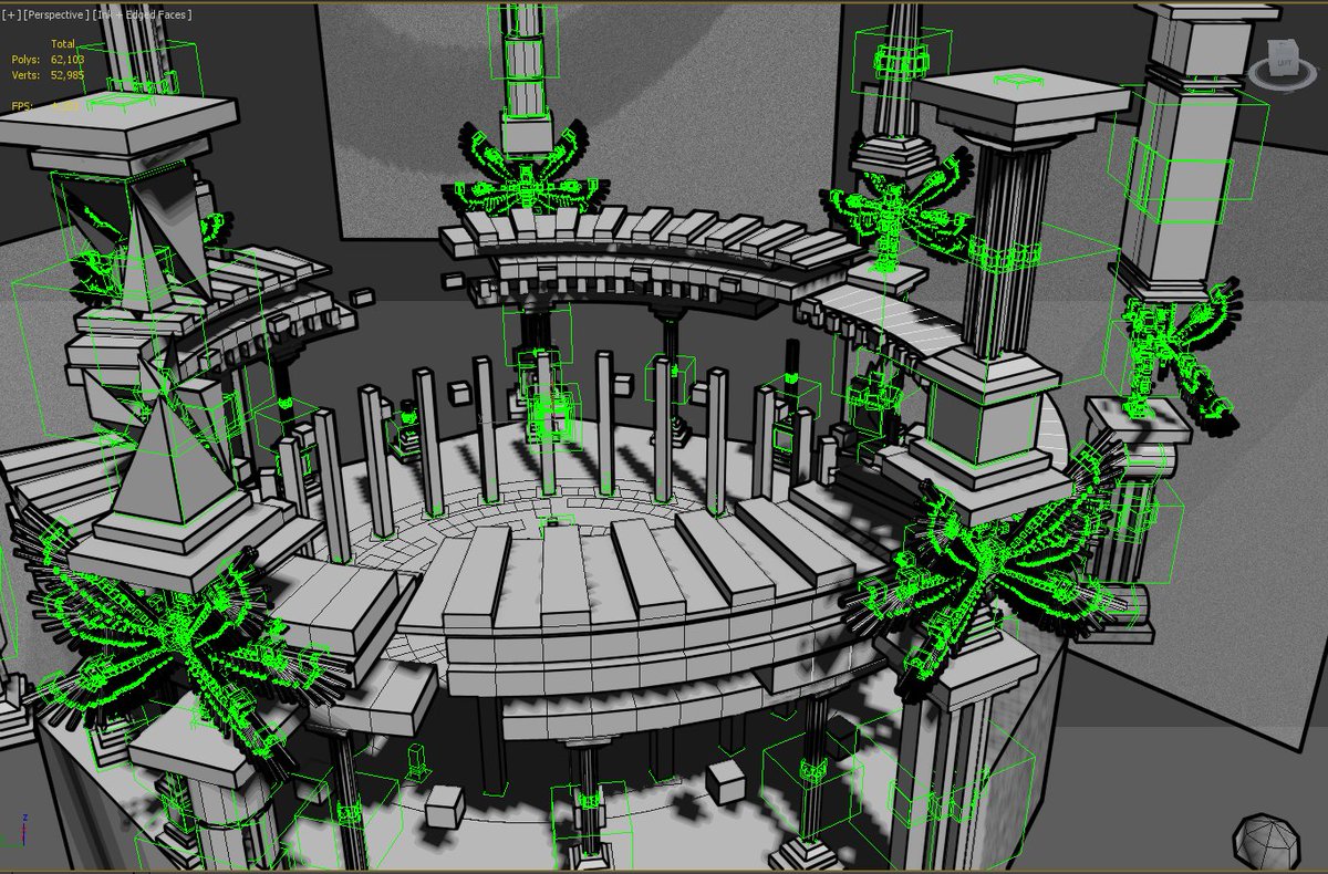 RavenheartRex's tweet photo. Last screen I'm going to tweet of this. Here's the scenery in ink view, similar to the toon shader outline it will receive in-engine.

#gamedev #indiedev #indiegamedev #unity3d #madewithunity #PSVita  #vitaisland #vitadev #vitagame #PSTV #PS4 #gameart #3dsmax #animation https://t.co/qquC8rQLm0