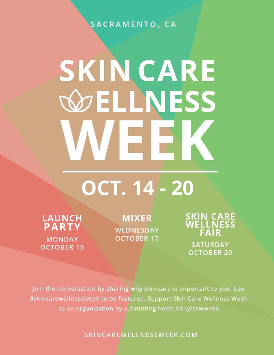 VenitaSivamani's tweet photo. Ready to celebrate! https://t.co/vhAyBClzk2 10/14-10/20 #skincare #wellness #beauty #healthyliving #celebrateskin #dermveda #SCWF2018 #sacramento https://t.co/p7vNcALsXt