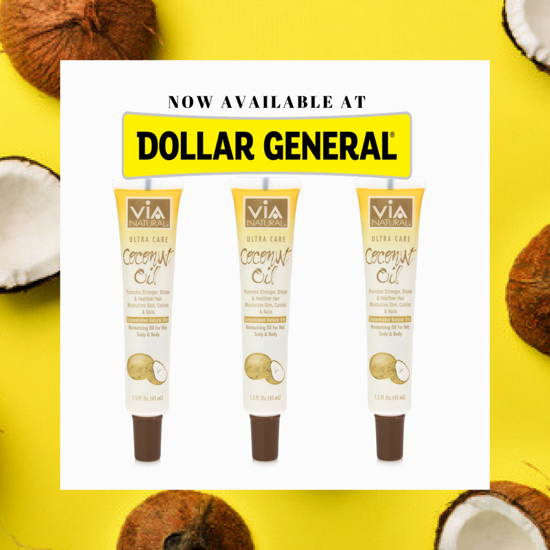 vianatural_'s tweet photo. Get more bang for your buck with Via Natural Ultra Care Oils! For only $1, you can get these bad boys at your local #@DollarGeneral. #ViaOils can be used on hair, skin, &amp; scalp!
.
.
#ViaNaturalInDollarGeneral #HairCare #HealthyHair #LoveViaNatural #ViaNatural #MyUniversalVIP https://t.co/9rdIEzk2bH