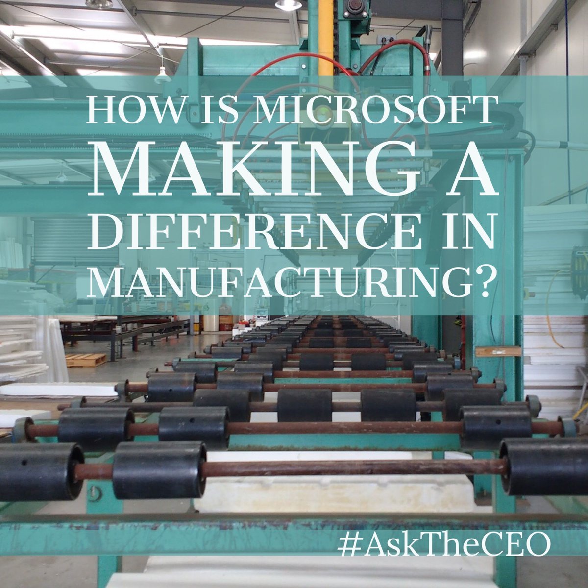 avrohomg's tweet photo. How is #Microsoft making a difference in #Maufacturing? Watch #AskTheCEO with @DiegoTamburini timestamp 1:30 #IIoT #IoT #AI #ML #M2M #Blockchain #Cybersecurity #Azure @PaulJFMaher @davidhoulding @fogoros @IIoT_World @anaperezworld @evankirstel @KenHerron https://t.co/QYlRgWLEFI https://t.co/706loh4tX7