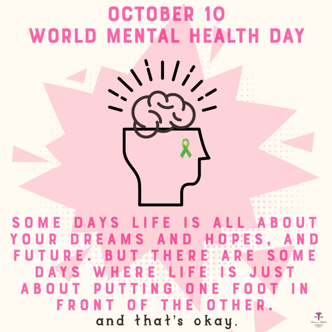 TXSTWomenInMed's tweet photo. #MentalHealthAwarenessDay 💚 https://t.co/NGE1RzVE5U