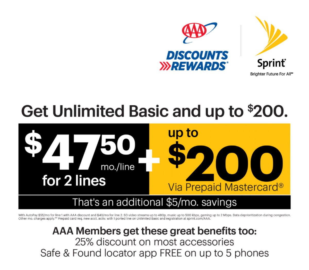 Have AAA? Now is the perfect time to Switch to Sprint and SAVE. Not only will we give you $200 for switching but Sprint we also cover your membership renewal with AAA. Visit us at 35 Douglas Dr #102 in #Oceanside 92058. Call us at 760-994-4565 to make an appointment #AAA #Sprint