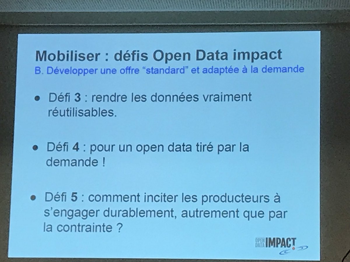 Hove_Mobility's tweet image. #ODPP Observatoire #Opendata des Territoires #CollTerr  -&amp;gt; Présentation de l’open data impact par @CharlesNepote / @la_fing : quels nouveaux défis pour #opendata ? Appel à projets Open Data Impact !
Rendre les données ouverte, + utilisables pour être mieux / + utilisées / qualité