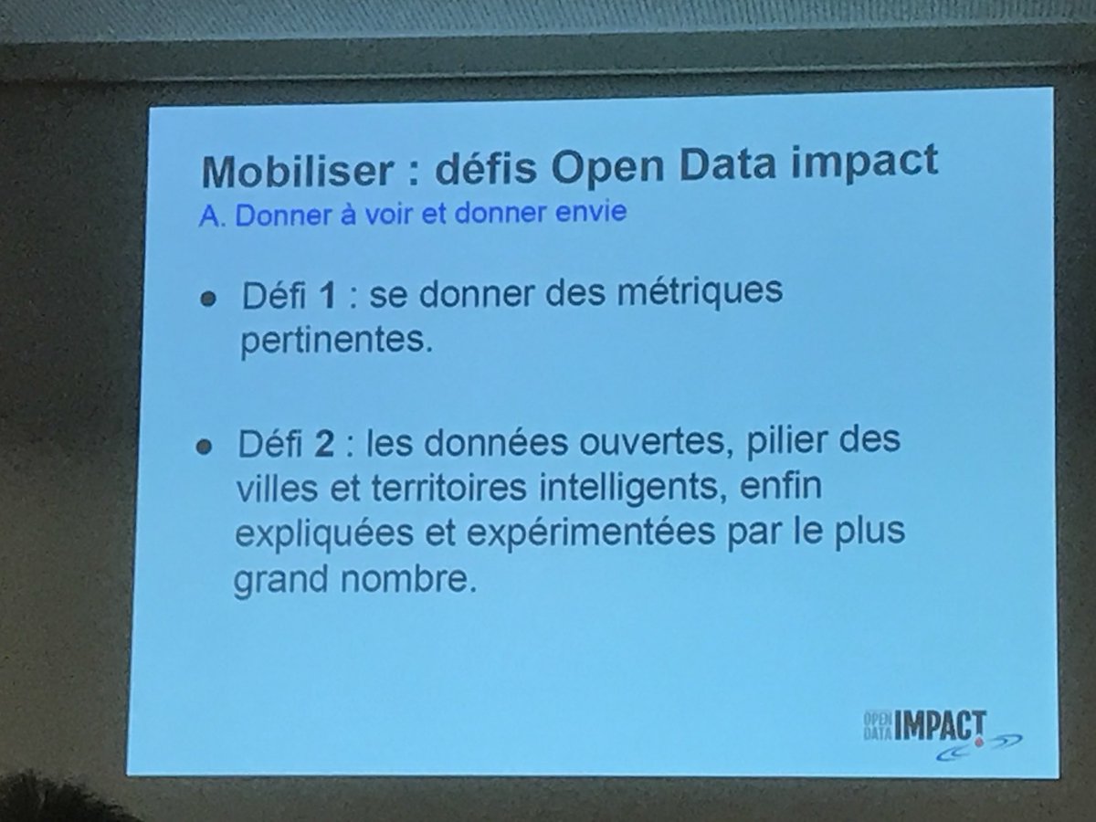 Hove_Mobility's tweet image. #ODPP Observatoire #Opendata des Territoires #CollTerr  -&amp;gt; Présentation de l’open data impact par @CharlesNepote / @la_fing : quels nouveaux défis pour #opendata ? Appel à projets Open Data Impact !
Rendre les données ouverte, + utilisables pour être mieux / + utilisées / qualité