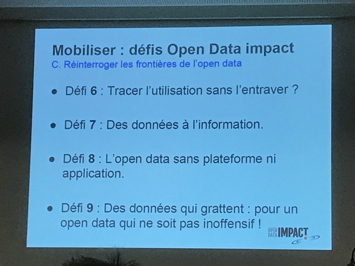 Hove_Mobility's tweet image. #ODPP Observatoire #Opendata des Territoires #CollTerr  -&amp;gt; Présentation de l’open data impact par @CharlesNepote / @la_fing : quels nouveaux défis pour #opendata ? Appel à projets Open Data Impact !
Rendre les données ouverte, + utilisables pour être mieux / + utilisées / qualité