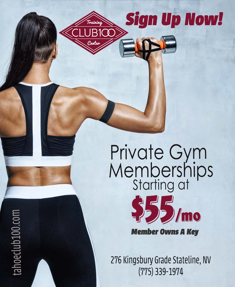 TahoeClub100's tweet image. #TakeALookInside #TahoeClub100
✔️Sign Up Now! tahoeclub100.com 
💪#TrainStrong ✔️ #GoalsAndGains #HighOctaneTraining #RosieBootCamp #PersonalTraining #TRX 🧘‍♀️🧘‍♂️ #Yoga 🚴‍♀️ #Spin 🏋️‍♂️🏋️‍♀️ #PowerLifting #BootCamp #Tabata
🌲🌲#LakeTahoe #TahoeSouth