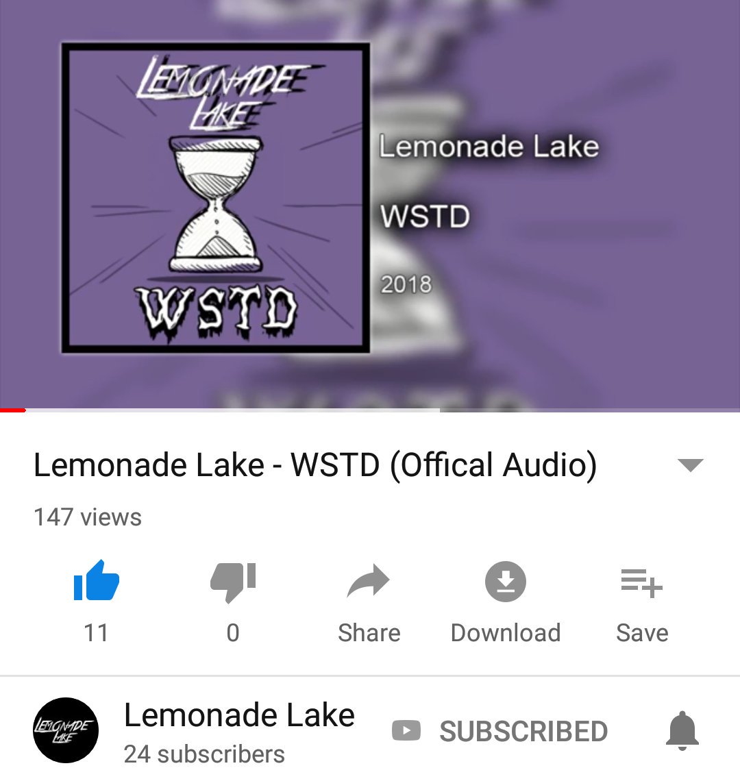 Lemonade_Lake's tweet photo. Almost 150 views in less than a week! If you haven't heard or want to hear it again go for it 😎 https://t.co/j0LBLTt7IQ
#music #band #poppunk #irishmusic #pop #punk #guitar #rock #rockmusic #guitar #vocals #singer #lemonadelake #dublin #newmusic #bass #popmusic #song https://t.co/Sbf1CjWYEI