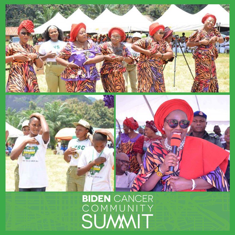 Betty Anyanwu-Akeredolu, First Lady of Ondo State in Nigeria, founder of the Breast Cancer Association of Nigeria and #cancersurvivor hosted one of the 450+ Community Summits focused on helping patients address the challenges that they face. #BidenCancerSummit