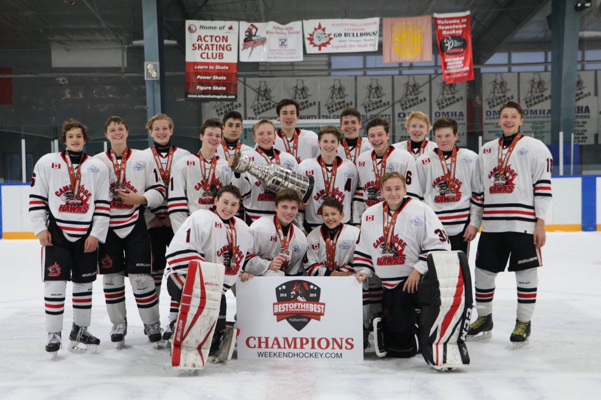 519sportsonline's tweet photo. NEW ARTICLE - Cambridge Hawks Major Bantam AA/A squad bring home the title at the 'Best of the Best' tournament over Thanksgiving weekend. Check out a recap on 519's website from Michelle Owen, the Hawks team manager. #LocalSports #519Proud #Hawks
https://t.co/7a6QzSimoG https://t.co/5sfYeVUv4k