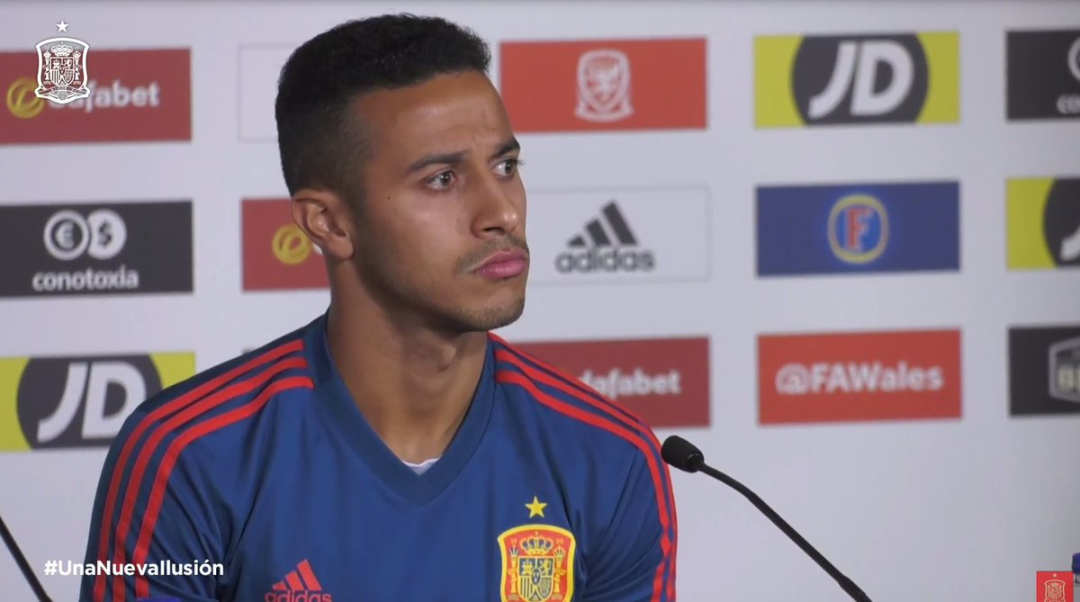 Thiago, en sala de prensa.