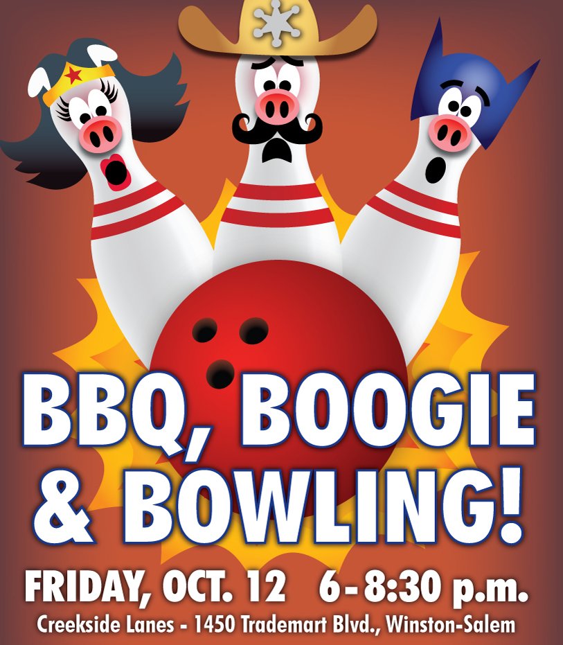 City Of Winston M Nc On Twitter The Bbq Boogie Bowling Enjoy Live Music Delicious Food A Silent Auction Costume Contest Visit From Some Of The Carolinatbirds For More Information Or To Purchase Tickets