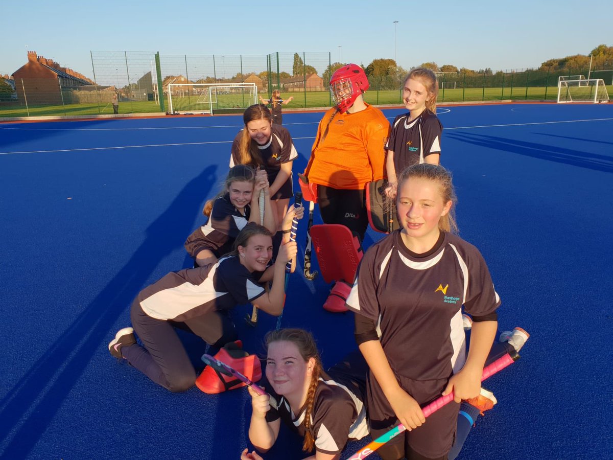 NunthorpeSPORT's tweet photo. The u12 and u13 Girls’ Hockey team we’re unlucky tonight, getting beat by Macmillan 3-1 and 2-0. Girl of the game goes to P.Brown and J.Dickinson. #pushpass #shortcorner #shoot #ontothenextone https://t.co/SI6n1kQLIu