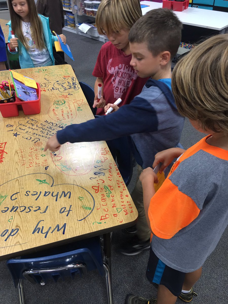 Room16terps's tweet photo. As participating in a chalk talk about our text People Helping Whales. #delmarhillsk6 #dmusd #chalktalk #secondgrade https://t.co/JHhHrpgr3V