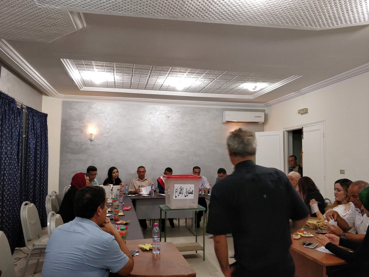 Sayada_Tn's tweet image. Session extraordinaire du conseil municipal pour l'élection d'un nouveau président du conseil municipal de #Sayada