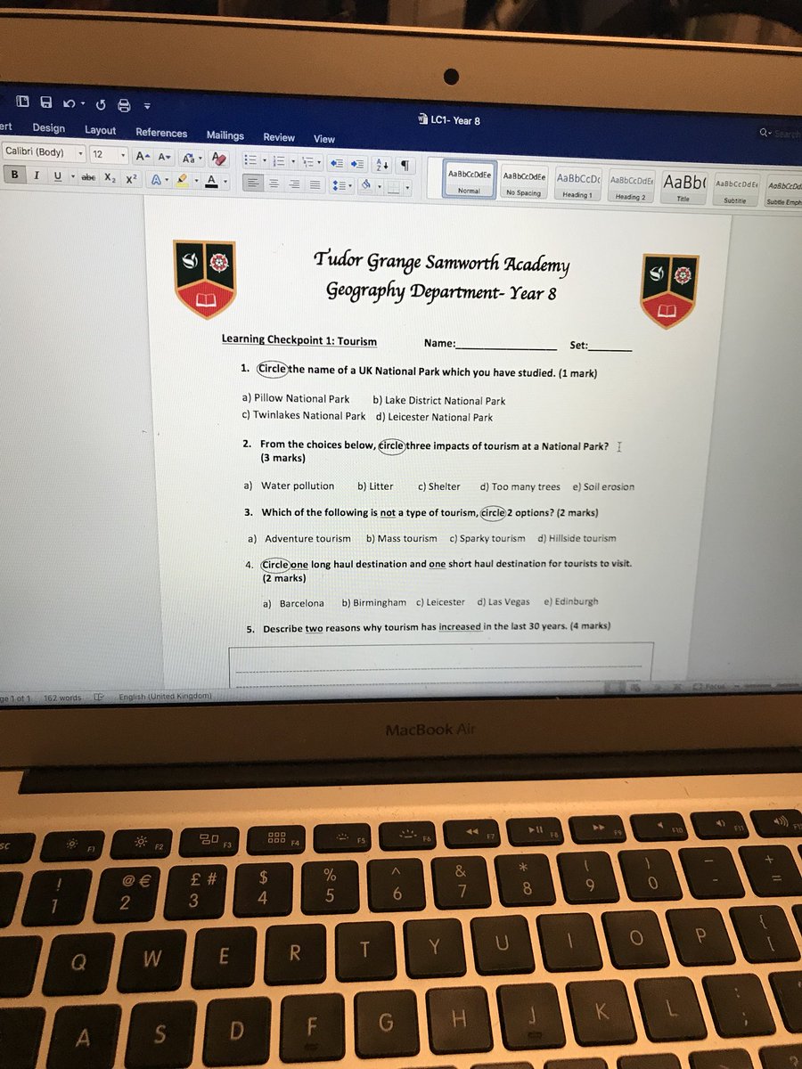 TGSAgeography's tweet photo. Spending the evening creating a bespoke Learning Checkpoint for my Year 8s on Tourism. They’ve worked so hard this half term and want to succeed. They deserve the best! #tourism #success #determintion #preparation #hardwork @MortonTGSA @TGSAPrincipal https://t.co/GjfB02QcYO