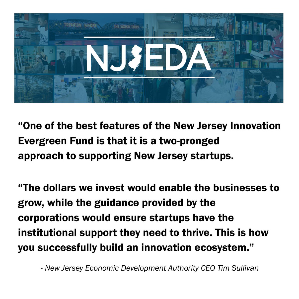 #ICYMI @GovMurphy held a roundtable discussion in #Newark today to discuss the many benefits of the recently-proposed New Jersey Innovation Evergreen Fund. The Fund is designed to supercharge the return of #venturecapital to the Garden State. nj.gov/governor/news/…