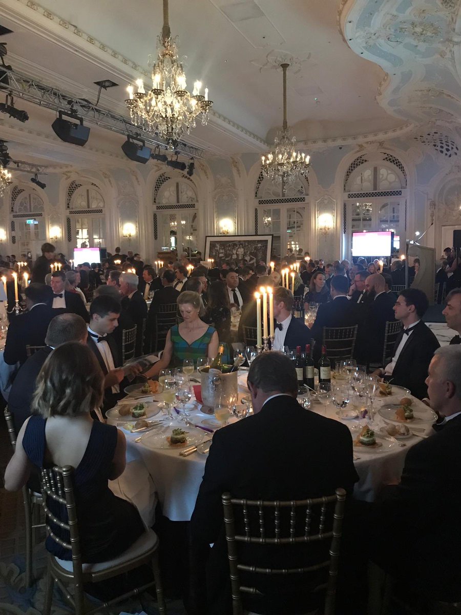 WellChild's tweet photo. Having a great evening at #theoctoberclub dinner at the @TheSavoyLondon! A huge thank you to @theoctoberclub for supporting WellChild. https://t.co/n4UiBtoEDB