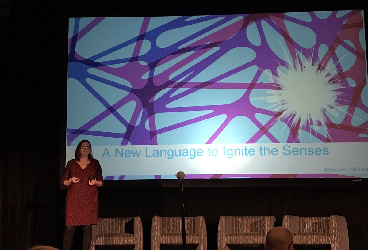 asek47's tweet photo. .@SuzanneMGrant @iBionicsCA - vision is a code, and we can use that code to help the blind see.  Implants “brain hop” past parts of the visual system that don’t work - a 5G gateway to the brain. @interfacehealth #InterfaceSummit https://t.co/Dxx47cgcWQ
