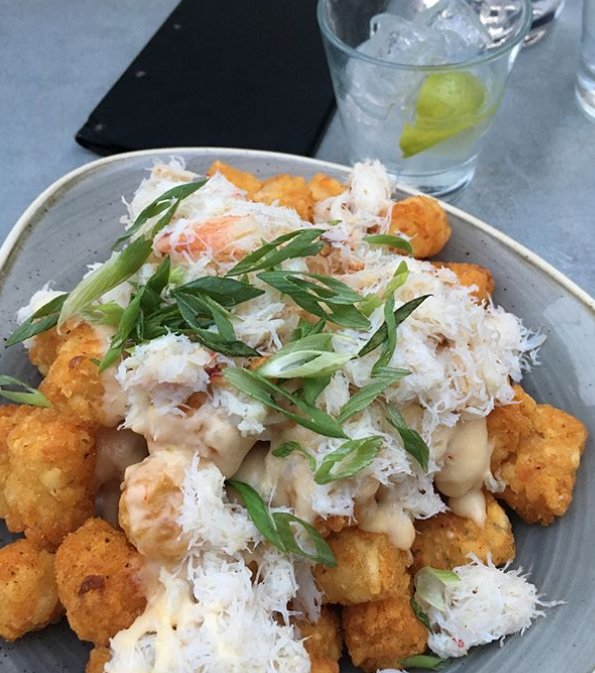 Tots with Dungeness crab? Yes please. 📷: jennw77