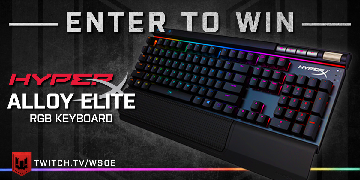 WSOE's tweet photo. Enter to win a keyboard that is lit, figuratively and literally! 🔥

The HyperX Alloy Elite RGB mechanical keyboard is super stylish &amp; will have you competing like a pro! 💪

❤️ Like, RT, &amp; Follow @WSOE
👥 Tag your friends
🖱️ Click to enter #giveaway: https://t.co/1HAU23yvm4 https://t.co/4QX3wPAHD5