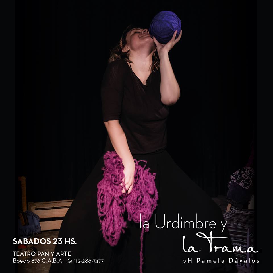 SABADOS a las 23 hs.
#LaUrdimbreylaTrama
@PanyArteBoedo 
Intérprete: #ThaísCavero
Libro y dirección: #MónicaMaffía
Anticipadas en @alternativa_t