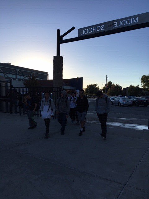 BerryessaUSD's tweet photo. A shout out to #MorrillMS! Look at those smiles! We are walking and smiling on International Walk to School Day! #BerryessaUSD #pathwaytothefuture https://t.co/FYMhxYKHc6