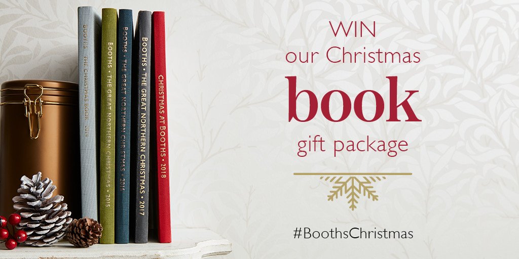 To celebrate the Booths Christmas Book release on the 19th, our annual draw is back! WIN a copy, plus a selection of goodies to enjoy it with. Just tap like &amp; tweet us a cheery festive message using #BoothsChristmas! Closes 23:59 14.10.18. T&amp;C apply > ow.ly/u2tv30maQ7D