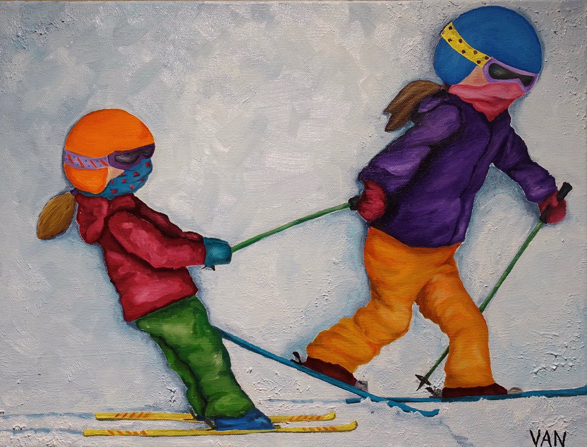 rollingwithvan's tweet image. Getting my painting on...kids do this on the ski hill all the time. “Ski tow” because #KindnessMatters and when you’re the big kid, you gotta act the big kid part❤️. @SkiFernie #skifernie #ferniestoke #oilpainting #skiseasoniscoming #activeforlife #getkidsout