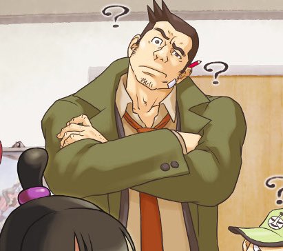 the ace attorney series: maya fey, miles edgeworth, dick gumshoe and franzi...