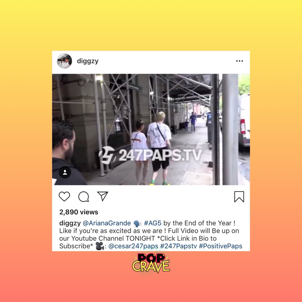 PopCrave's tweet photo. Ariana Grande confirms to a paparazzi that she will be releasing a new album before the end of the year! 🎶 https://t.co/zTmqZjh843