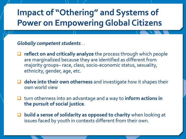 SoyBolingual's tweet photo. Embrace other-ness!  Solidarity &amp; empathy over sympathy!
Thank you Yvonne Brathwaite @globalkids for this insight.
#mwTGC #tgcgoglobal #globaled https://t.co/Y5B1gkn0CG