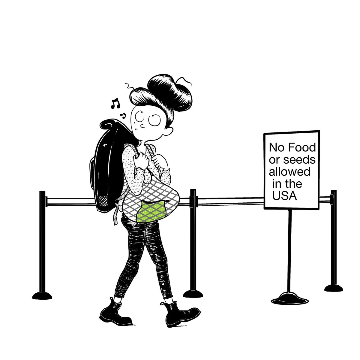 #smugglingcompost 😜 with left overs from my #zerowaste snack

According to @theguardian &amp; @cnn, the average passenger generates more than 1 kg of waste per flight &amp; this should keep increasing until 2030.