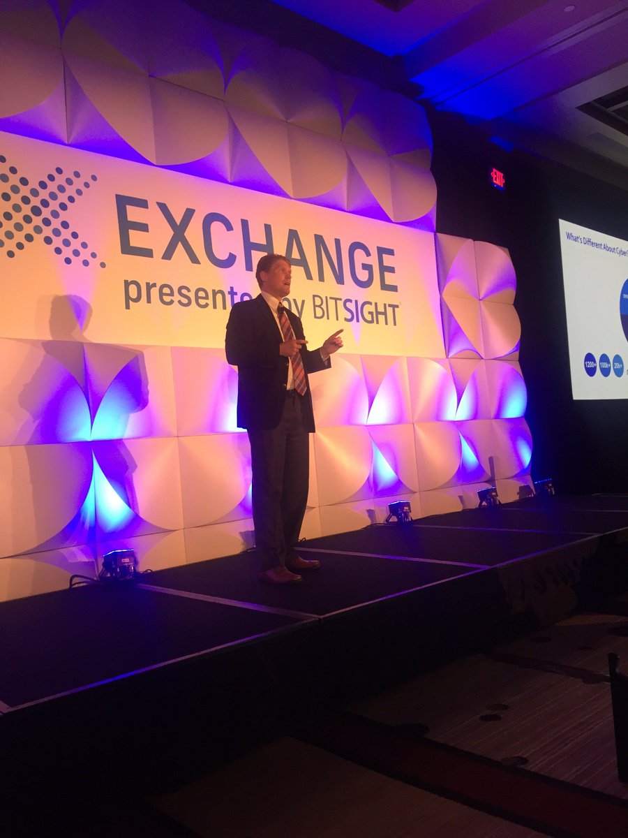 Bitsight's tweet photo. .@swboyer, @BitSight CTO &amp; Co-Founder, is discussing the evolution of #SecurityRatings. The market is at its tipping point. Over the next 5 years, security ratings will become a precondition for business relationships &amp; part of due care for providers &amp; procurers #BitSightExchange https://t.co/kcYkeOAnf4