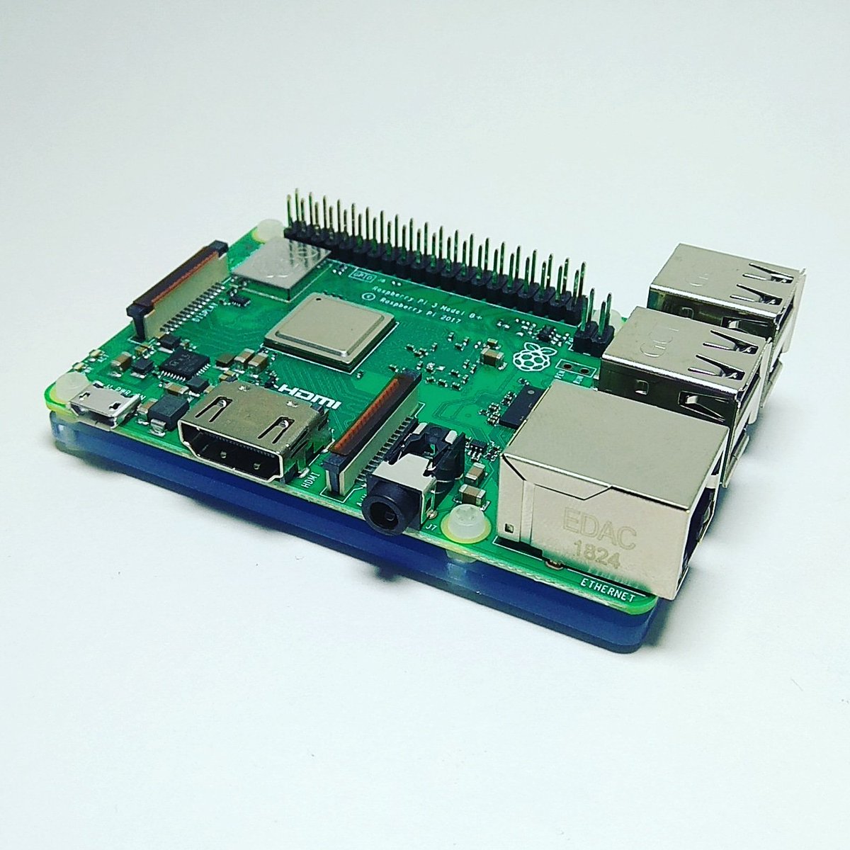 Average_Maker's tweet image. Got my new #RaspberryPi3BPlus sitting on a PiBase plate from @RasPiO1. Sometimes you just need to keep it simple.