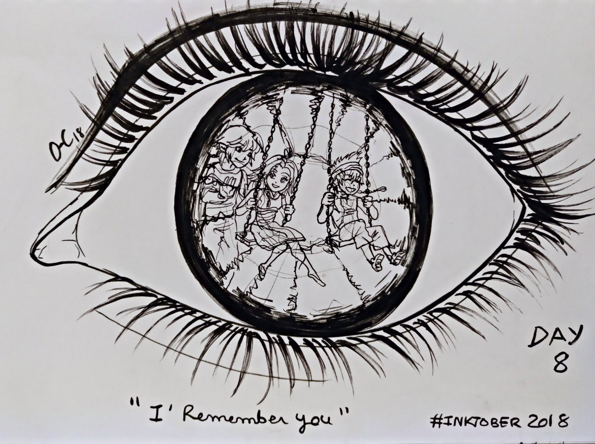 valaryart's tweet photo. Inktober 2018 Day 8 "I remember you" #inktober2018 #inktober #irememberyou @pensurfing #chroniclesofkhalid #daysofthefuture #nimue #ryhan #mael #childhood https://t.co/pMm3DcqtG6