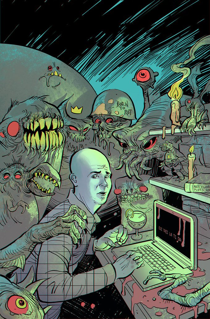 CaveConMO's tweet photo. Check out Cullen Bunn's new Kickstarter campaign! A PASSAGE IN BLACK features 11 adaptations of Cullen's horror short stories by some of the most exciting new writers and artists in the business! https://t.co/620Pwy7YHm https://t.co/GkbOfyVWgW