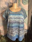 dejavugarbposh's tweet image. Ruby Rd L Blue/Ivory Striped Print Crochet Trim Short Sleeve Top Act Soon! #shortsleeve #crochetrd #crochettrim ebay.to/2xQfIVw
