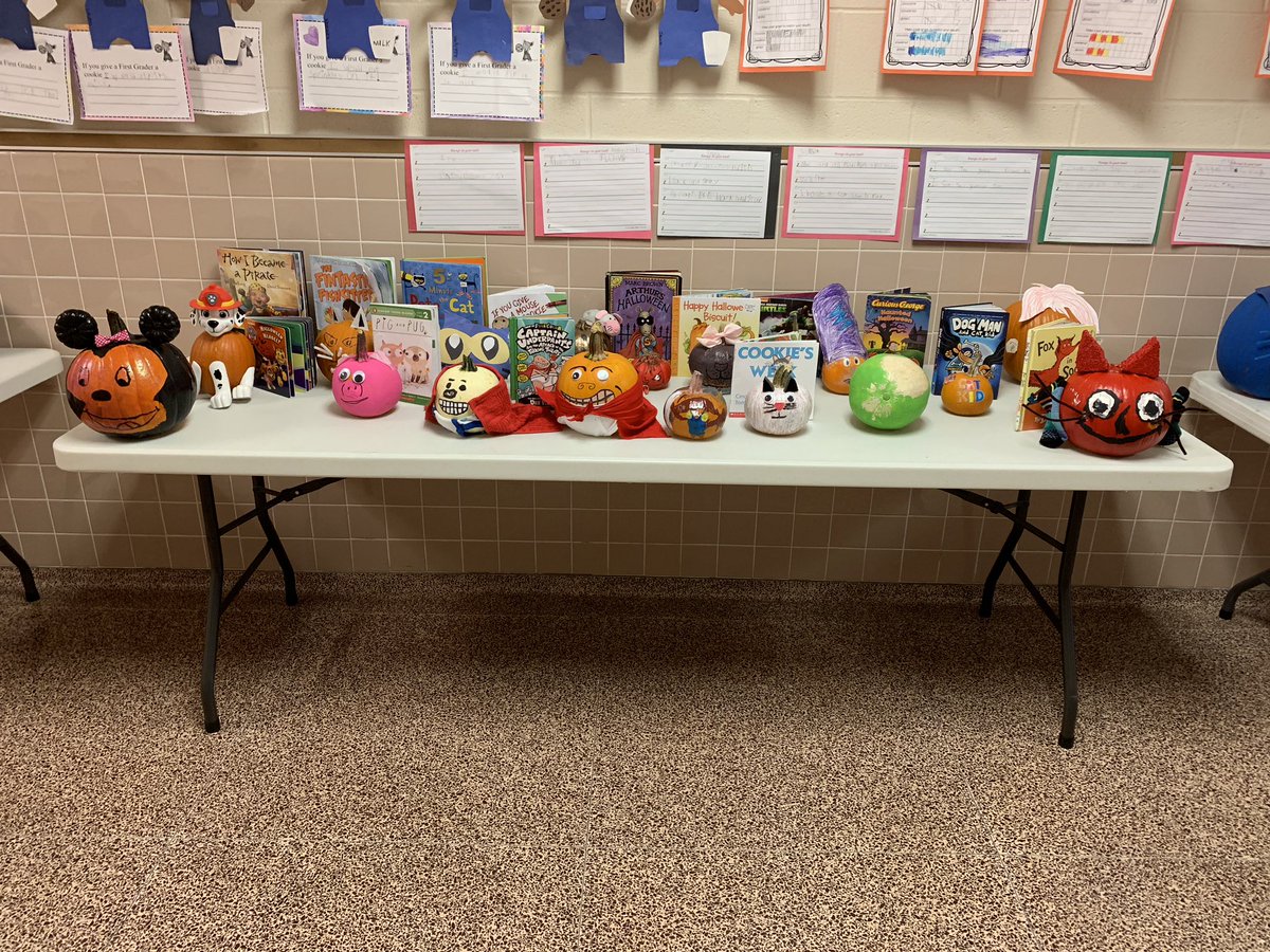 MissParks1st's tweet photo. Westview 1st Graders completed Pumpkin Book Reports with their families this week! They turned out Amazing! https://t.co/uRyALsHZA2