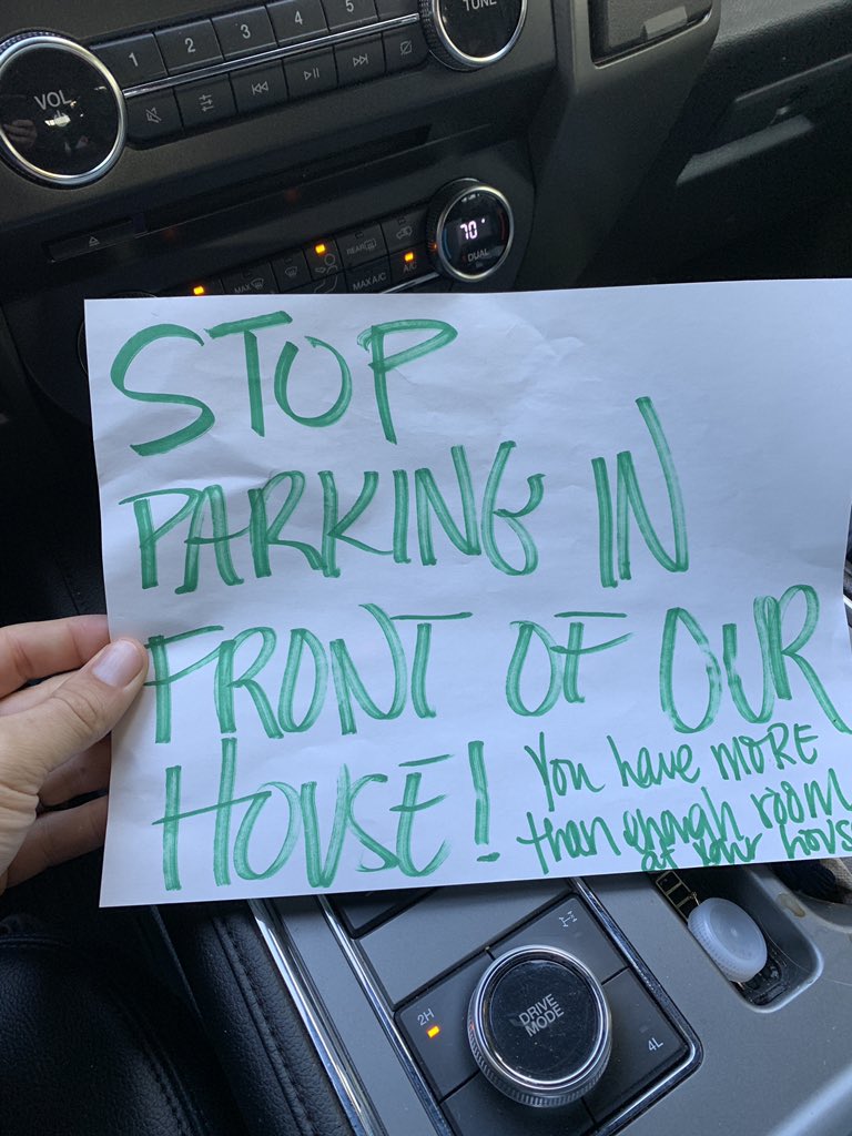 MrBuddyDubs's tweet photo. I guess I will still park in front of their house... https://t.co/aWlpntJhqc