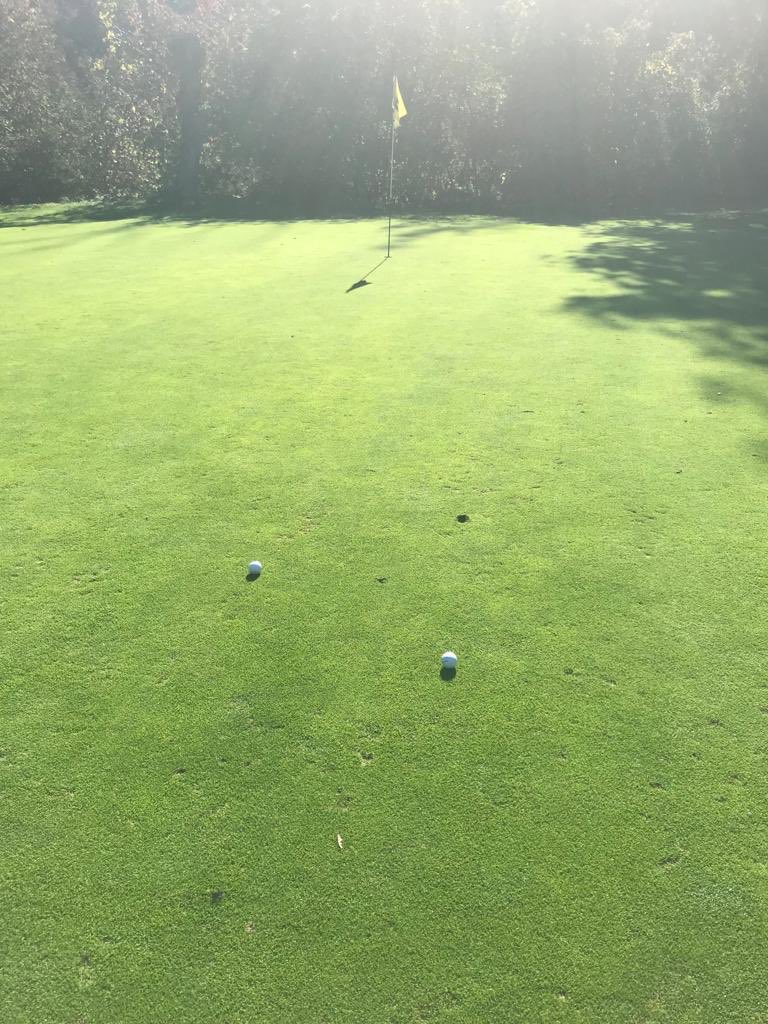 Beautiful October day in Toronto. Only downside: my wife beat me on the closest to the pin contest 😡