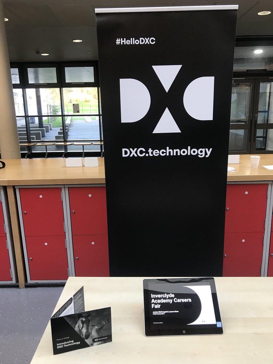 LaurenR245's tweet photo. Brilliant evening representing @DXCTechnology at Inverclyde Academy’s Careers Fair with @DXCJordan. Great to see lots of pupils interested in a career in technology. @STEMLearningUK @STEMAmbassadors
#HelloDXC #DXCTechnology #STEM #CareersAdvice https://t.co/Mt5A4Djw1j