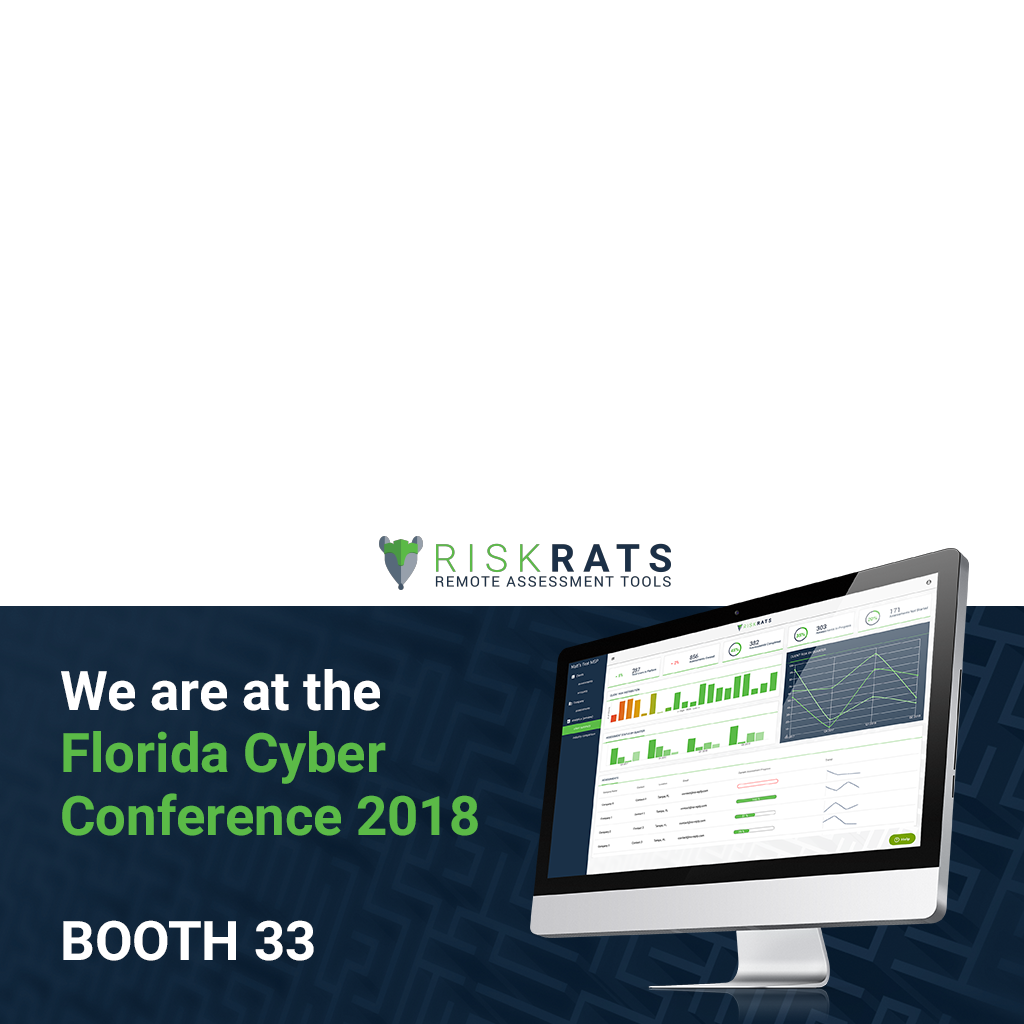 RiskRATS's tweet photo. Don't forget to visit @RiskRATS at the Florida Cybersecurity Conference in Tampa tomorrow.  We'll be in booth 33 #Cybersecurity #RiskAssessment #Risk https://t.co/RebIRe5KMF