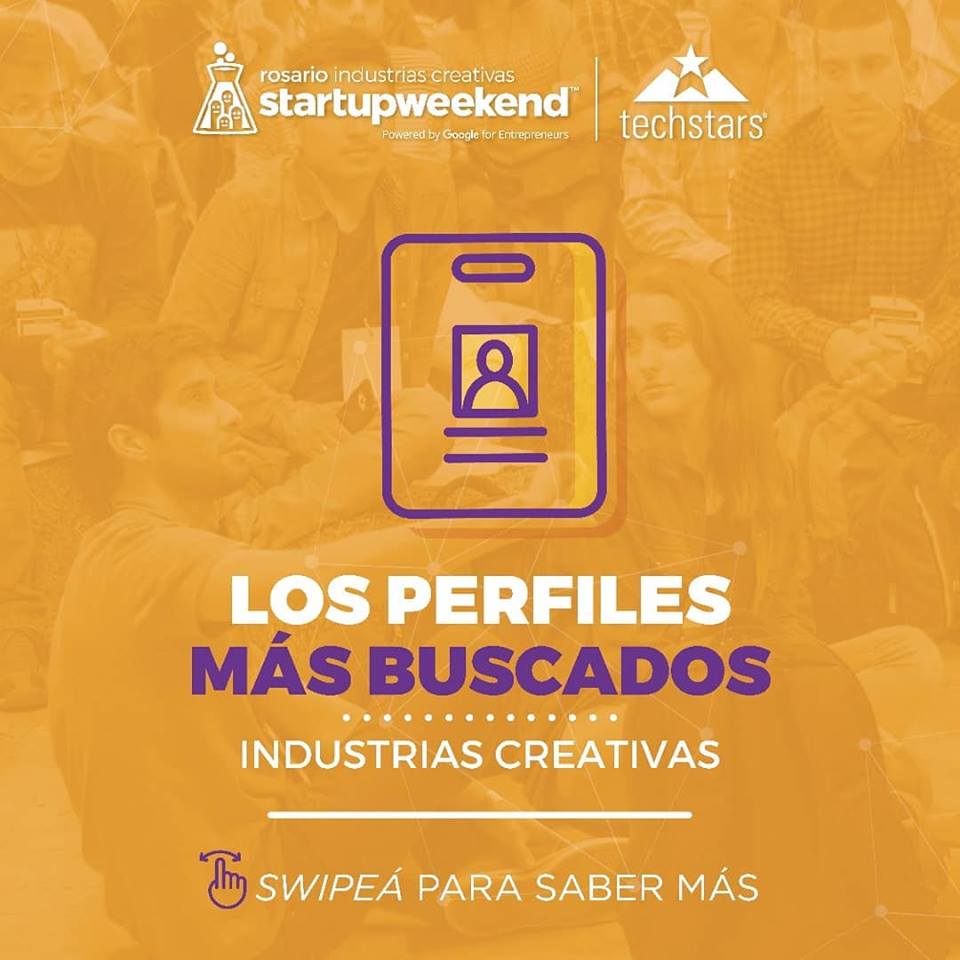 swrosario_'s tweet photo. 📣 #Startupianos: los estamos buscando! Los desafiamos con una vertical increíble: #IndustriasCreativas. Los esperamos este 26, 27 y 28/10 para desarrollar tu #startup en 54 hs.
#SWR2018! #startupcommunity #EconomíaNaranja https://t.co/i1WUUWJq1i
